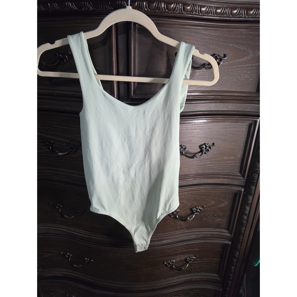 Free People Intimately Mint Pale Aqua Seamless Bodysuit XS/S OB1282125